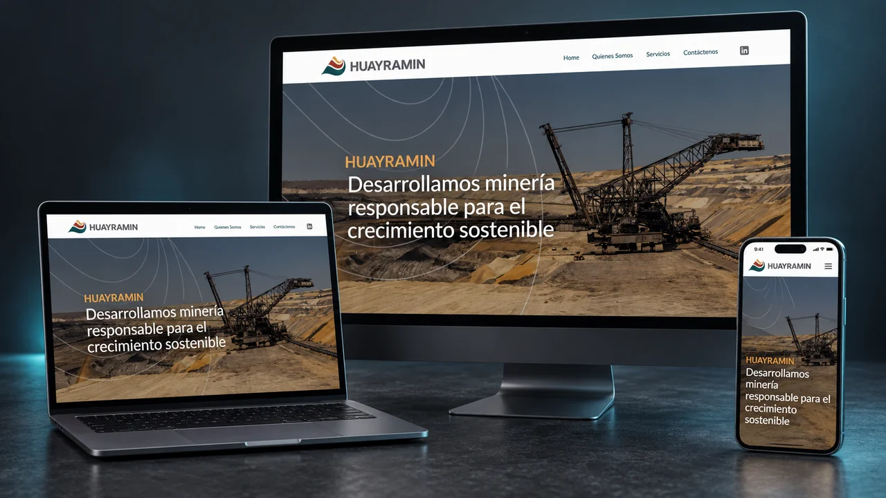 Diseño web · Visualización en dispositivos para Huayramin