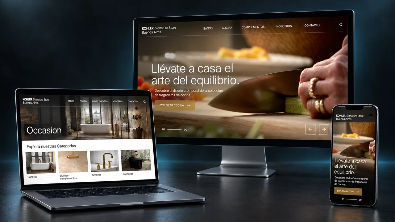 Kohler Signature Store: diseño web responsive
